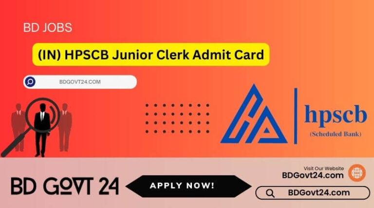 HPSCB Junior Clerk Admit Card
